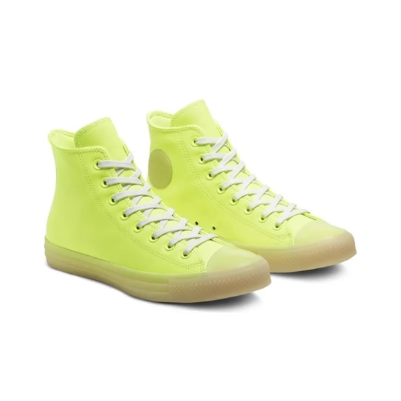 Converse Other - Converse Chuck Taylor All Star High Top 'Neon Yellow' | Men’s 10 Leather
